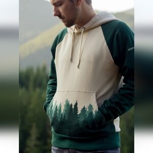 Happy Earth Fading Forest Hoodie Size XXL 2X